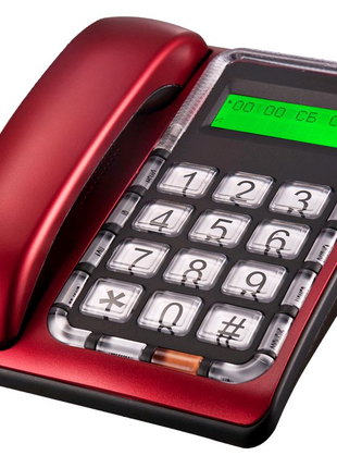 Многофункциональный телефон с АОН Matrix-331(red)