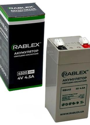Rablex 4V 4.5A АКБ Акумулятор 4 Вольта 4.5 Ампера BATTERY 4V 4...