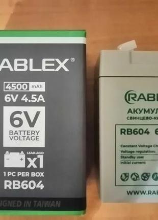 Rablex 6V 4.5A АКБ Аккумулятор 6 Вольт 4.5 Ампера BATTERY 6V 4...