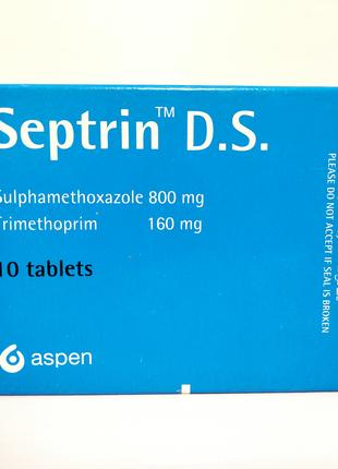 Septrin D.S. 10 таб. Антибактеріальний препарат. Єгипет.