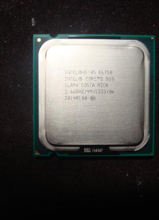 Процессор Intel Core2 duo E6750 2.66GHz.