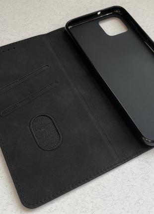 Чехол-книжка для Google Pixel 4 чёрный, высококачественная иск...