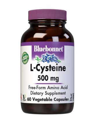 Амінокислота Bluebonnet L-Cysteine 500 mg, 60 капсул