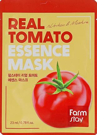 Зволожувальна маска для обличчя з екстрактом томату farmstay real