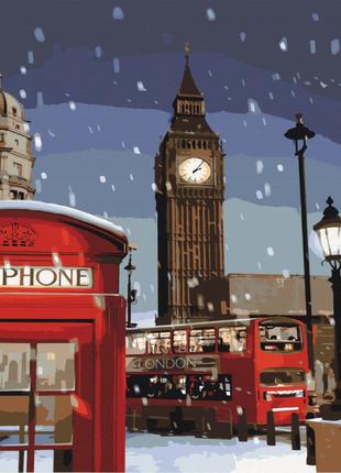 Картина по номерам Зима в Лондоне 40х50 (BRUSHME)
