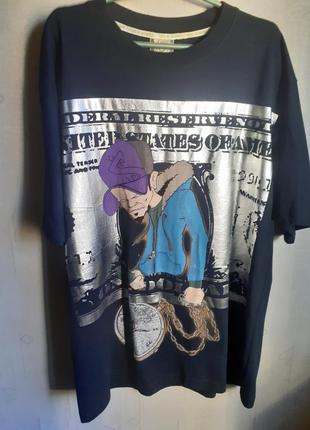 Футболка time money. xxxl. ecko unltd. hip hop.