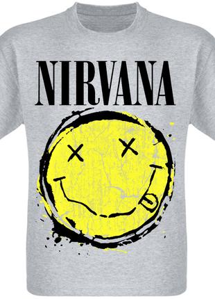 Футболка Nirvana "Smiley Splat" (меланж)