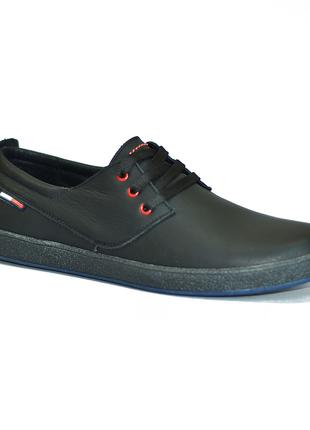 Кожаная обувь Color Черные Black (40-43)
