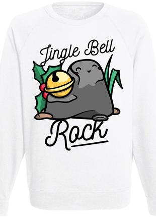 Чоловічий новорічний світшот Jingle Bell Rock (білий)