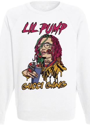 Свитшот Lil Pump - Gucci Gang (белый)