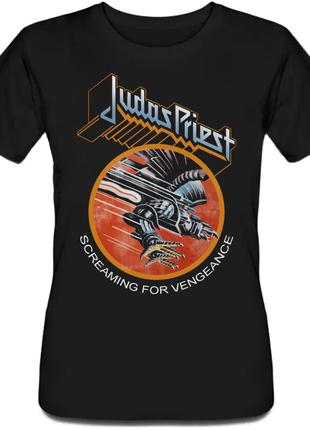 Женская футболка Judas Priest - Screaming For Vengeance (чёрная)