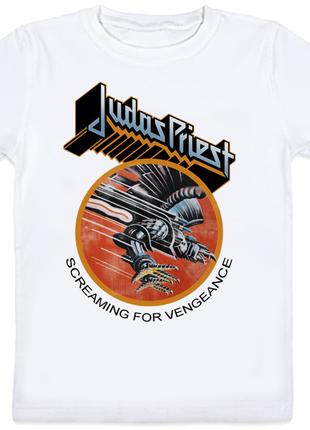 Детская футболка Judas Priest - Screaming For Vengeance (белая)