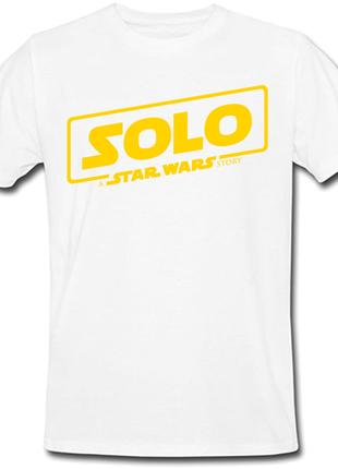 Футболка Solo: A Star Wars Story - Logo Yellow (белая)