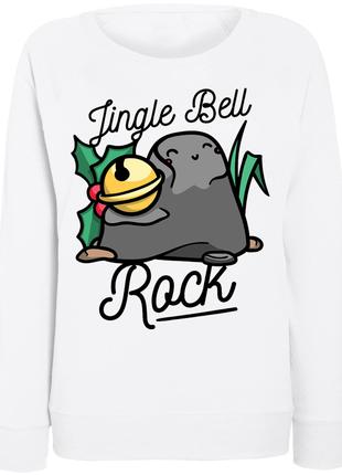 Женский свитшот Jingle Bell Rock (белый) M