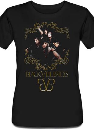 Женская футболка Black Veil Brides - Band 2 (чёрная)