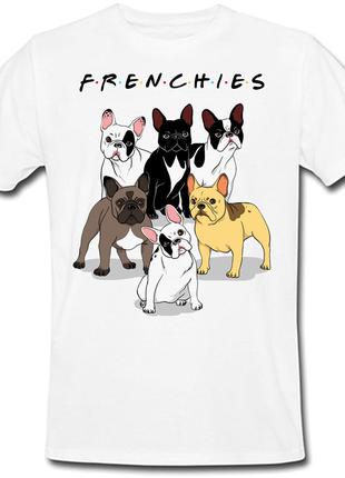 Футболка Frenchies - Friends (белая)