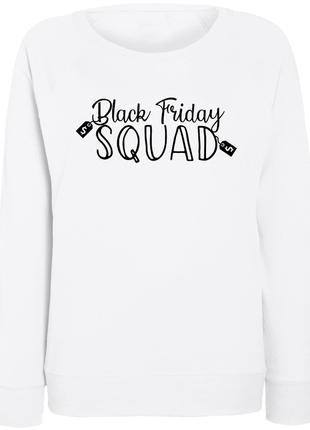 Женский свитшот "Black Friday Squad" (белый)