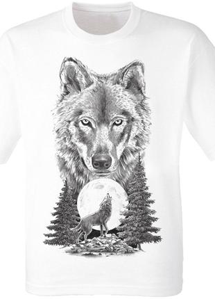 Футболка Howling Wolf To The Moon (біла)