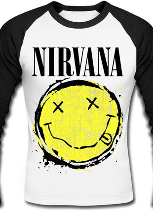 Футболка с длинным рукавом Nirvana "Smiley Splat"