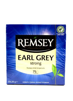 Чай чорний з бергамотом Remsey Earl Grey 75 пакетиків (Польща)