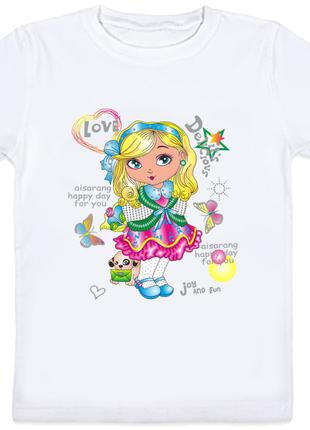Детская футболка "Joy and Fun" (белая)