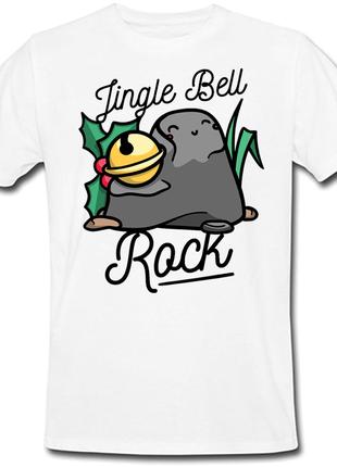 Футболка новорічна Jingle Bell Rock (біла)