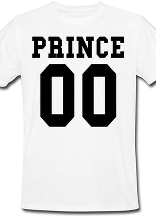 Мужская именная футболка PRINCE (принт спереди) [Цифры можно м...