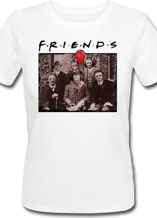 Женская футболка Friends - Horror (белая)