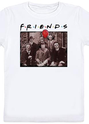 Детская футболка Friends - Horror (белая)