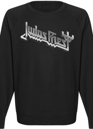 Свитшот Judas Priest - Grey Logo (чёрный)