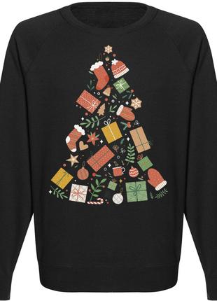 Свитшот новогодний "Christmas Tree" (чёрный)
