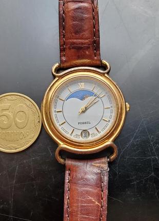 Fossil fm-1886 кварцевий сонце\місяць чоловічий годинник з аме...