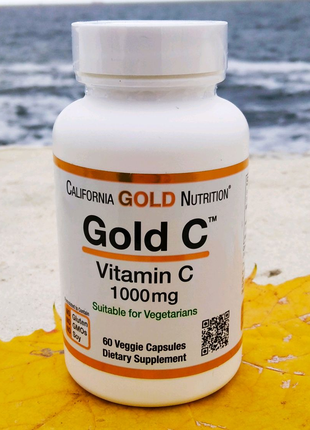 Витамин С 1000mg 60 капсул California Gold Nutrition