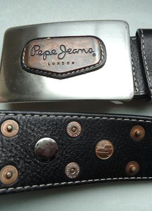 Ремінь пояс pepe jeans london genuine italian leather шкіряний