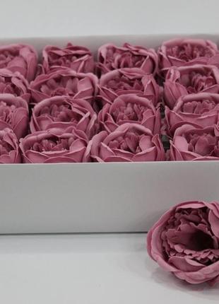 Квіти із мила - піони колір махагон