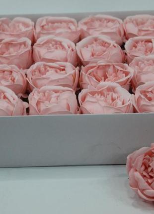 Квіти із мила - піони ніжно-рожевого кольору