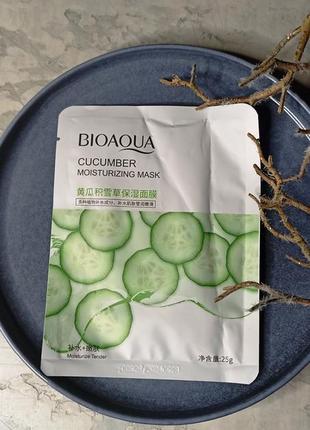 Тканина маска для вишукана bioaqua cucumber moisturizing mask...