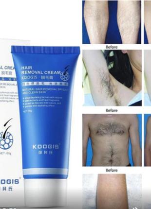 Koogis hair removal cream - унисекс крем для удаления волос. ш...