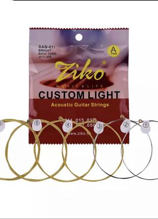 Бронзовые струны для акустической гитары Zico