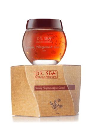 Маска для обличчя з розмарином dr. sea rosemary, pelargonium a...