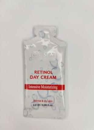 Тестер увлажняющий крем для лица dr. sea retinol day cream int...