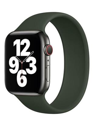 Силіконовий монобраслет solo loop pine green для apple watch 3...