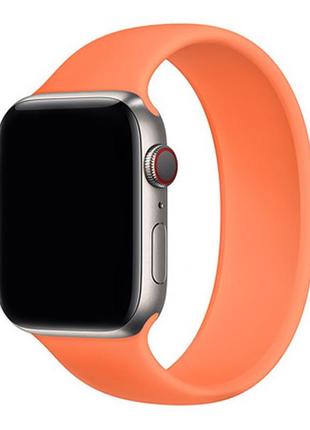 Силиконовый монобраслет solo loop orange для apple watch 38mm ...