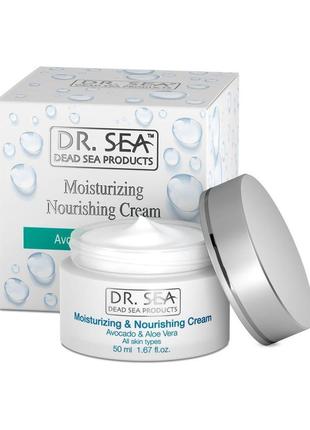 Зволожуючий та поживний крем dr. sea moisturizing and nourishi...