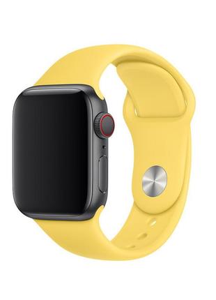 Силиконовый монобраслет solo loop yellow для apple watch 38mm ...