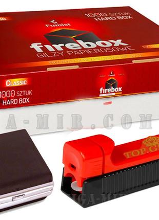 Набор FireBox сигаретные гильзы 1000 штук + машинка для сигаре...