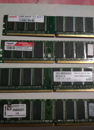 Оперативная память DDR 400. 512MB.