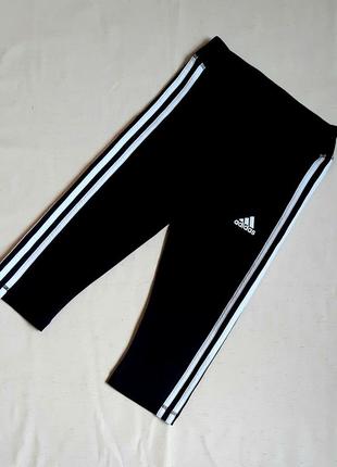 Спортивні штани aeroready adidas укорочені унісекс чорні п...