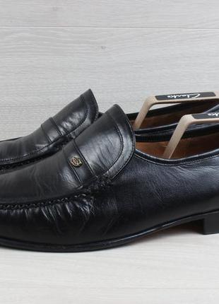 Шкіряні чоловічі туфлі лофери barker england, розмір 44 - 44.5...