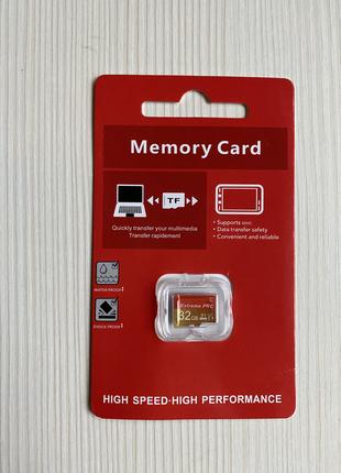 Карта памяти Micro SD 32 GB Class 10 для телефонов и фотоаппар...